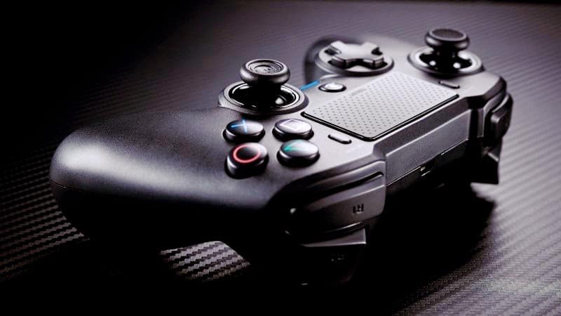 PS controller in close-up