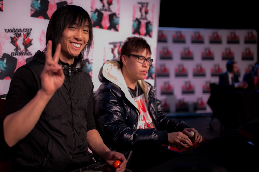 Two players during the match of the Canada Cup Gaming event