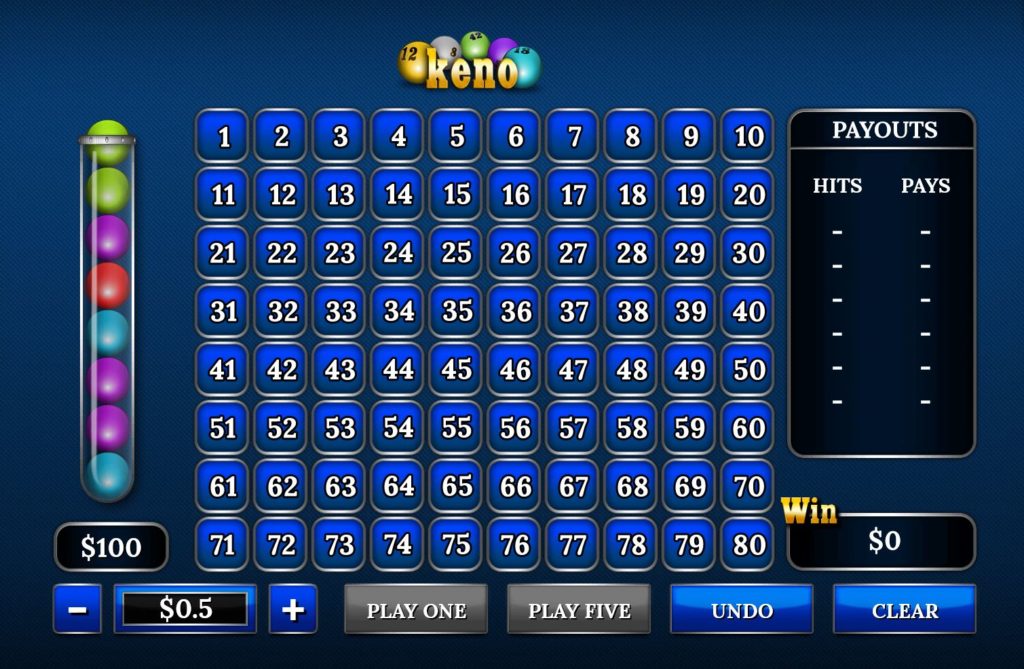 Keno game — learn how to play