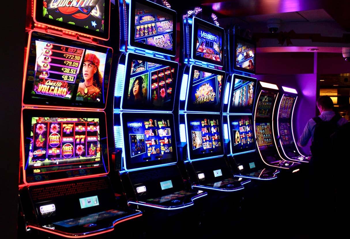 Slot machines in a local casino